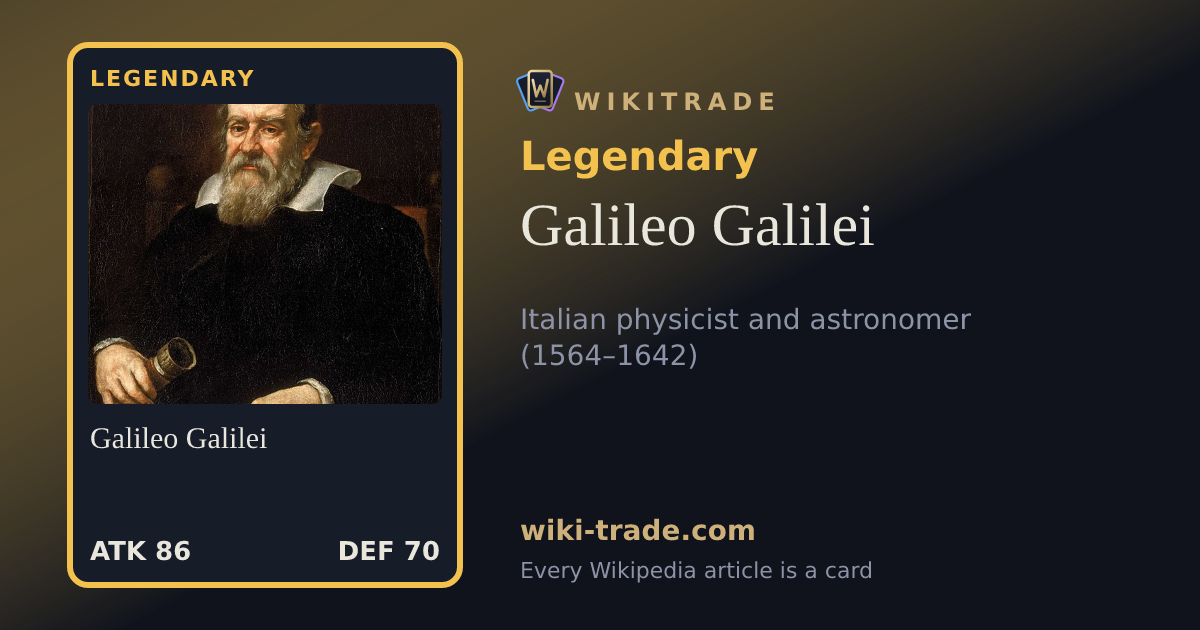 Galileo Galilei — Legendary card