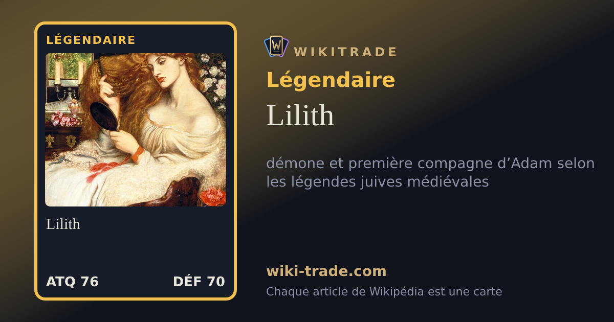 Lilith — carte Légendaire