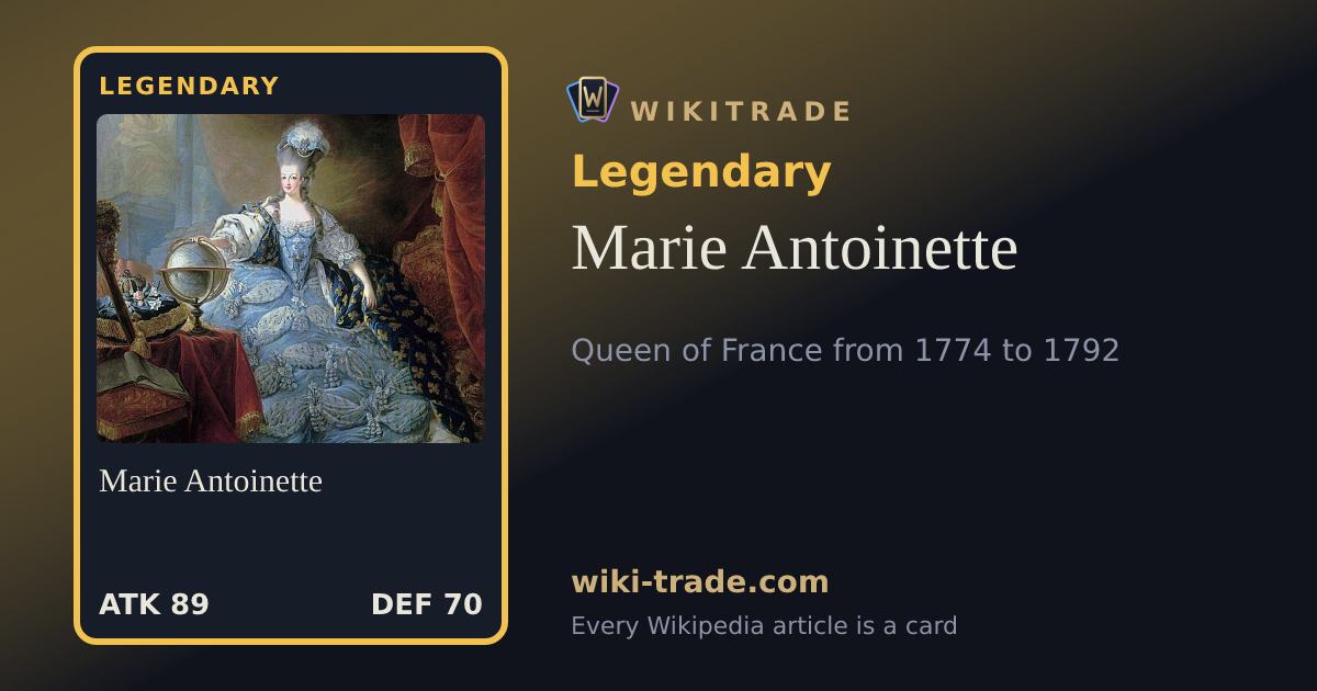 Marie Antoinette — Legendary card