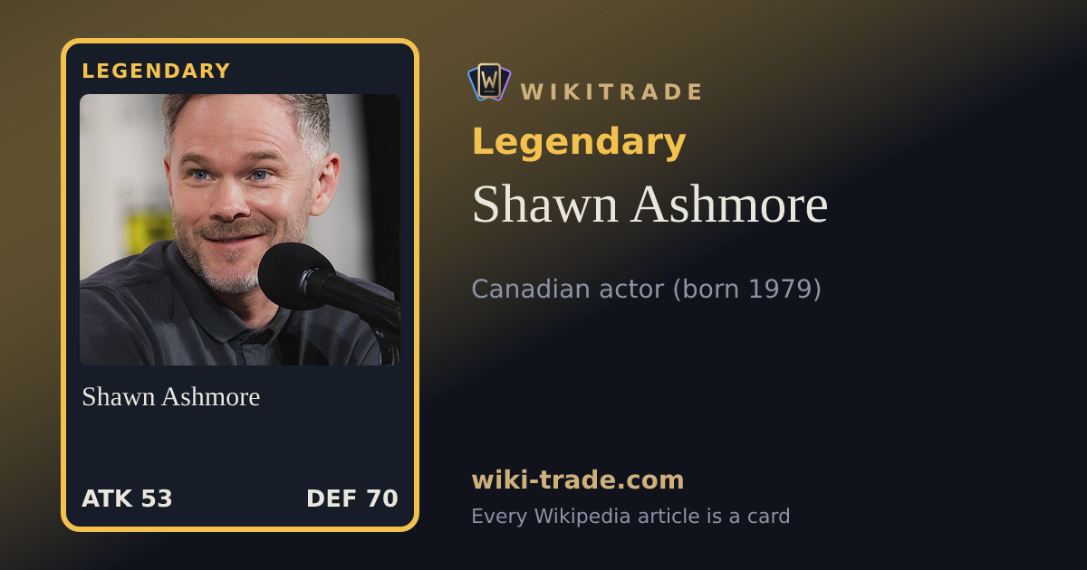 Shawn Ashmore — Legendary card