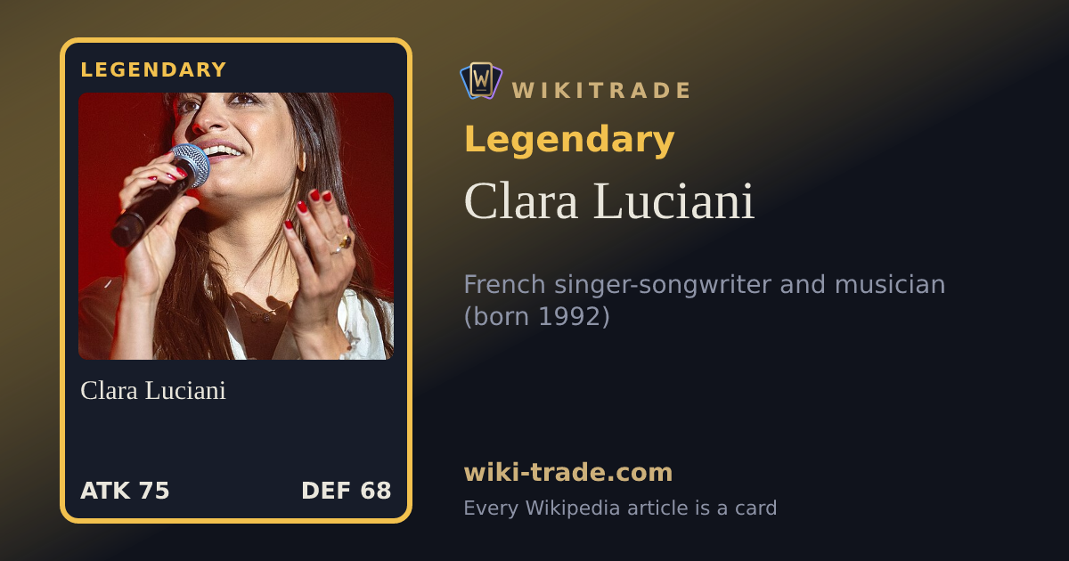 Clara Luciani — Legendary card