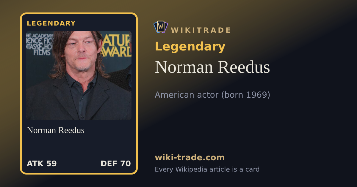Norman Reedus — Legendary card