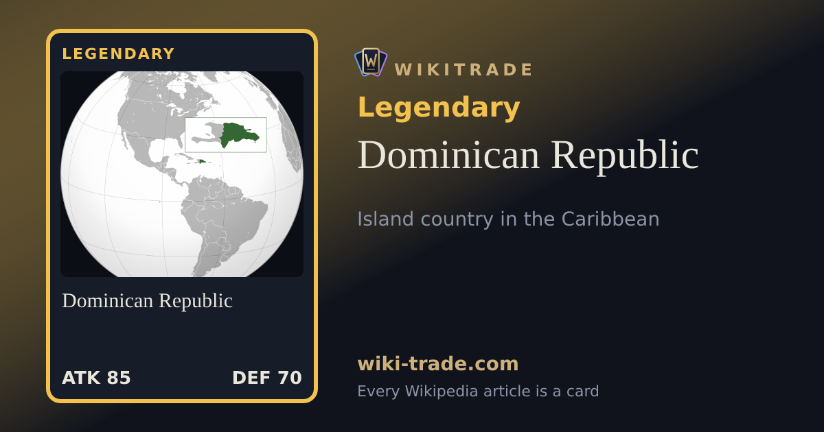 Dominican Republic — Legendary card