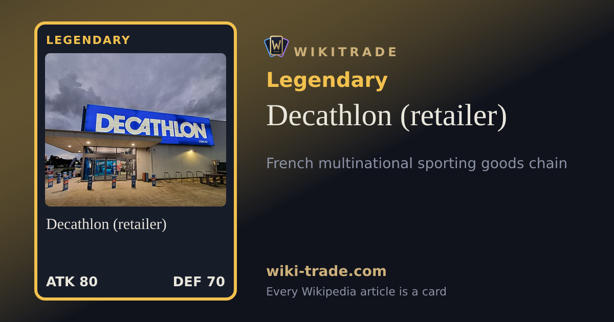 Decathlon (retailer) — Legendary card