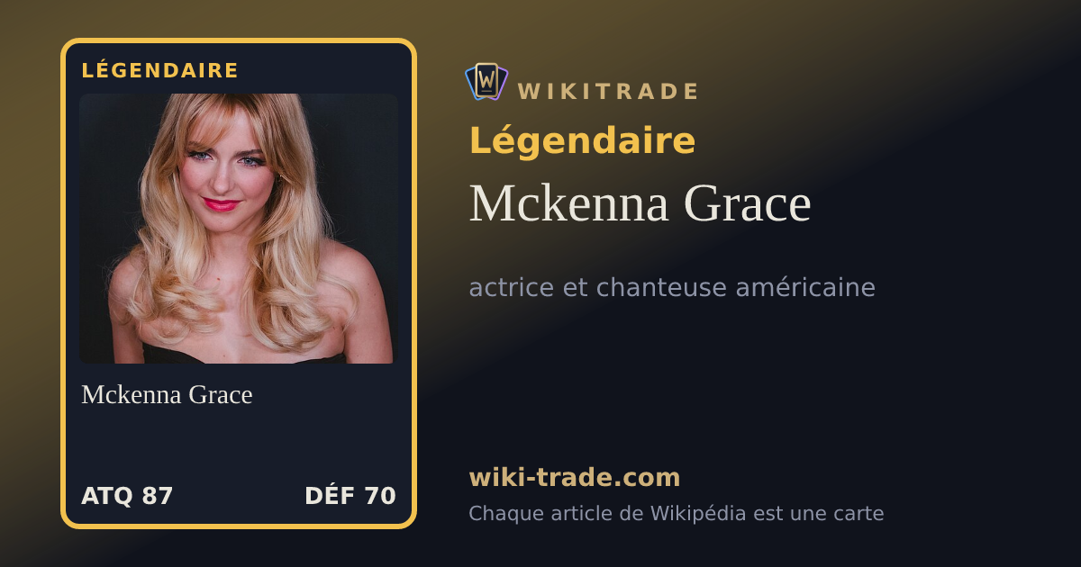 Mckenna Grace — carte Légendaire