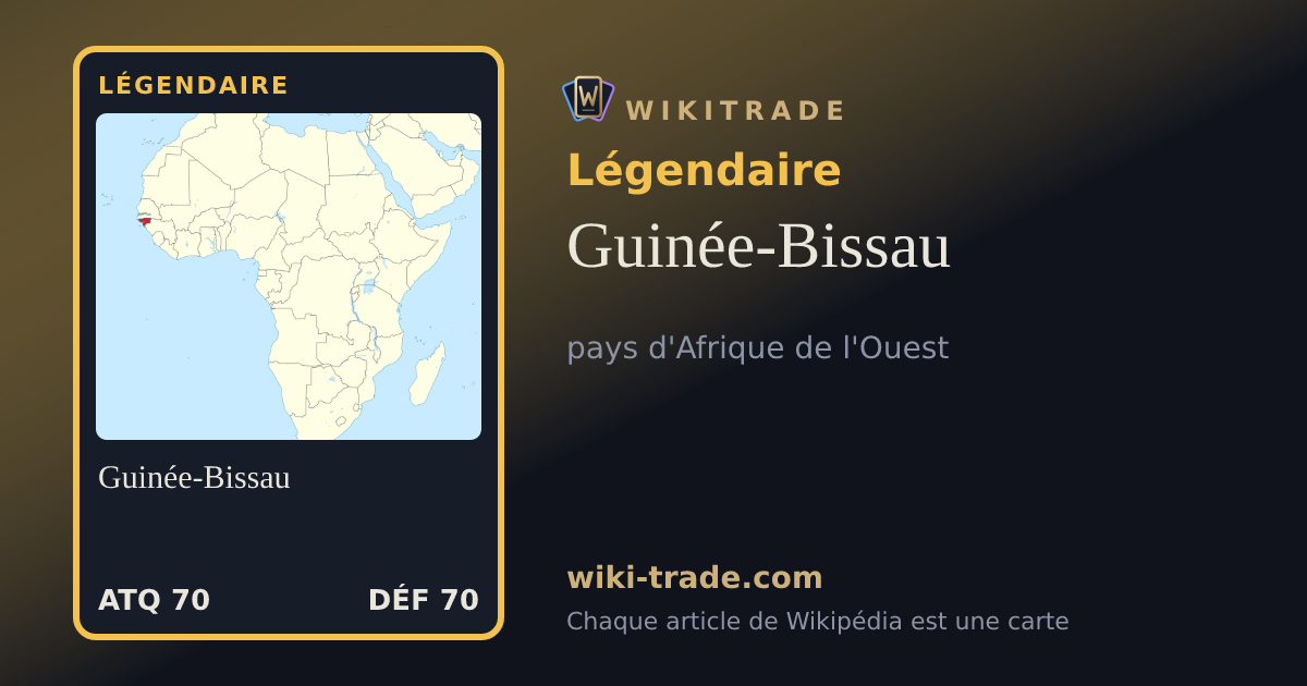Guinée-Bissau — carte Légendaire