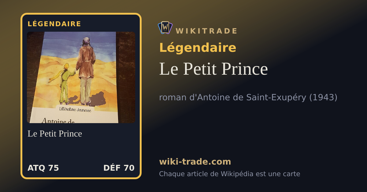 Le Petit Prince — carte Légendaire