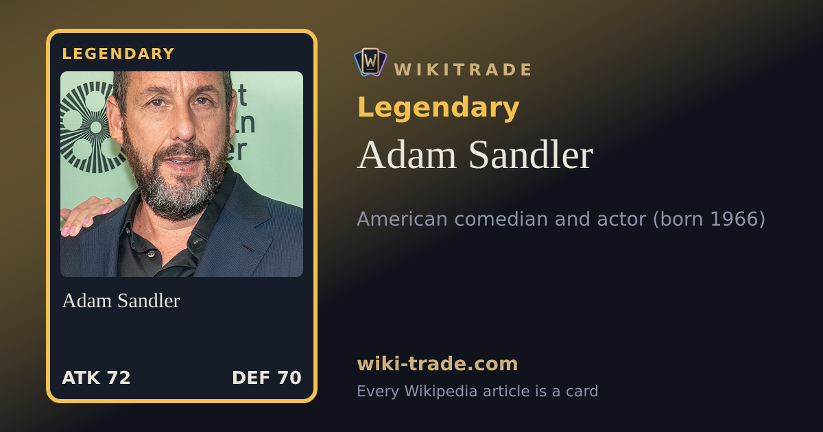 Adam Sandler — Legendary card