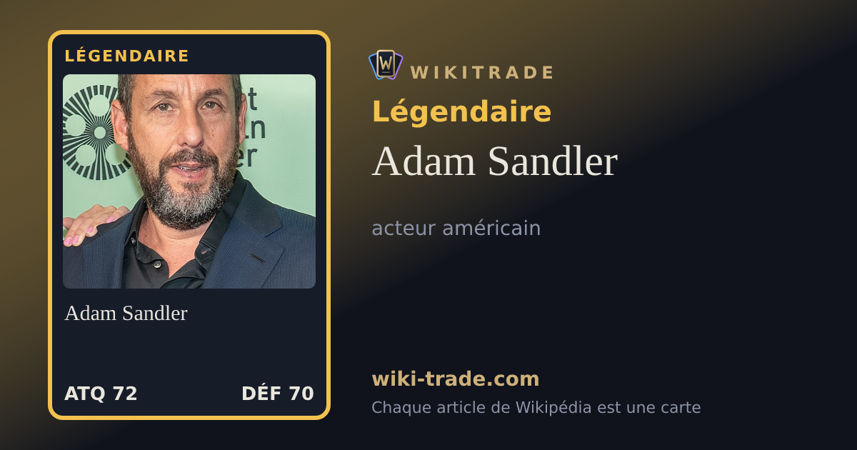 Adam Sandler — carte Légendaire