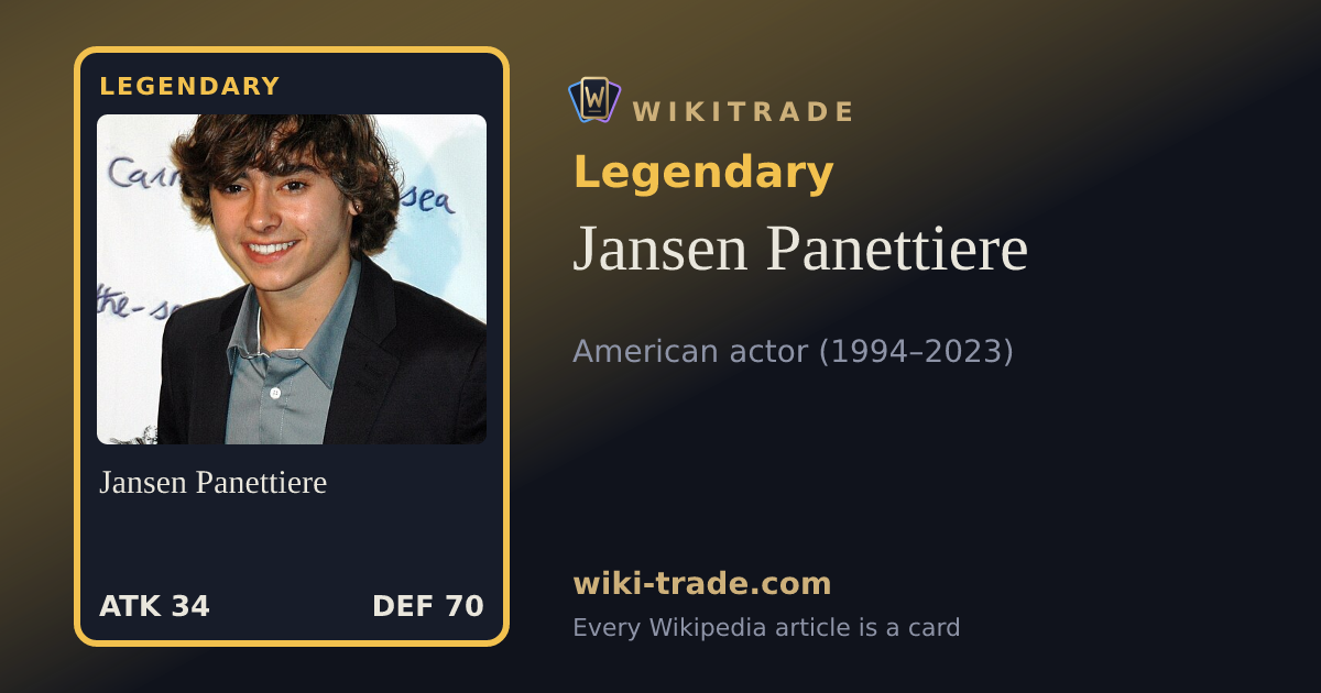 Jansen Panettiere — Legendary card