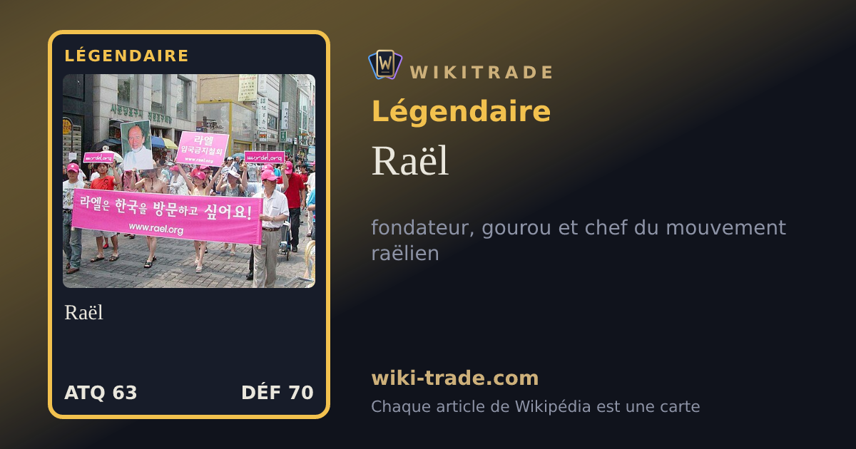 Raël — carte Légendaire