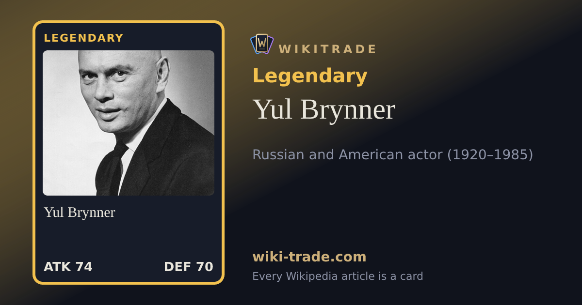 Yul Brynner — Legendary card