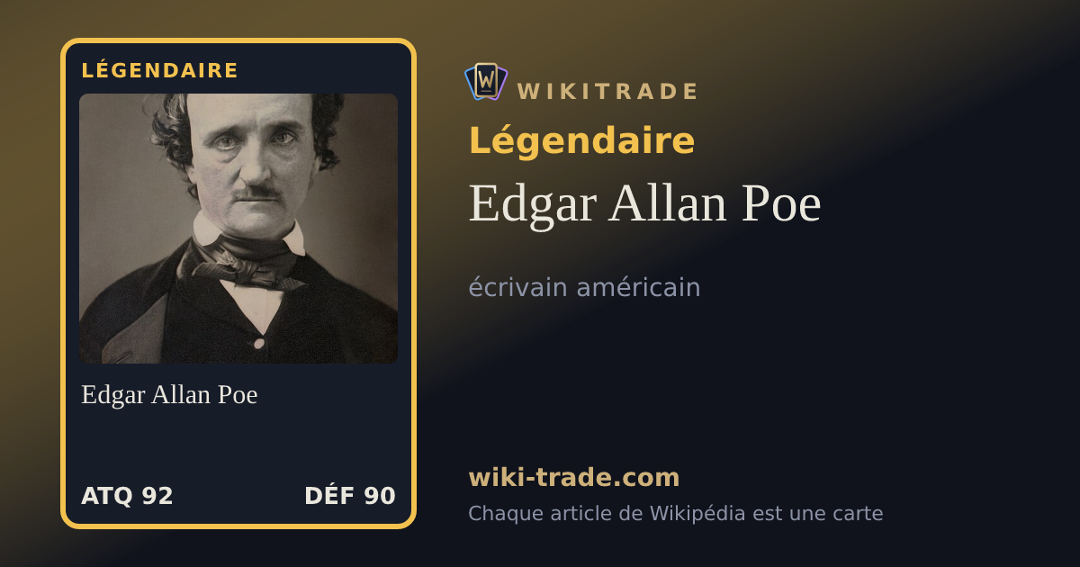 Edgar Allan Poe — carte Légendaire