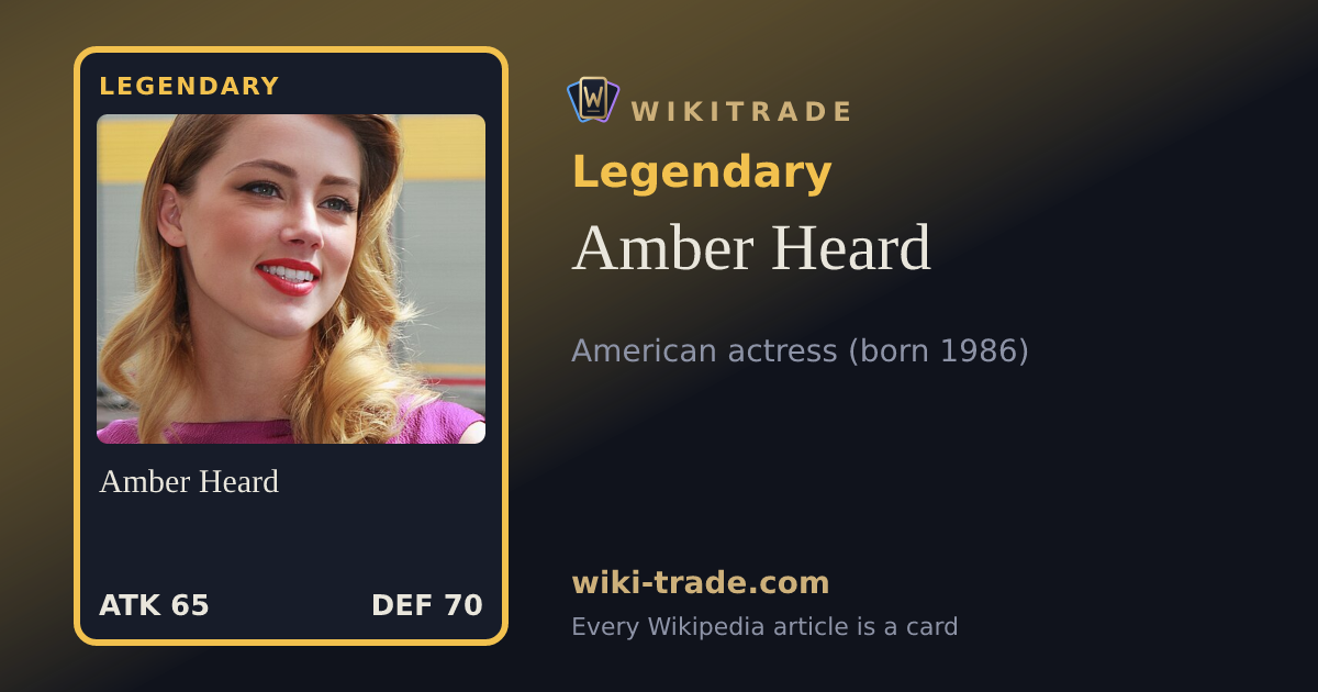 Amber Heard — Legendary card