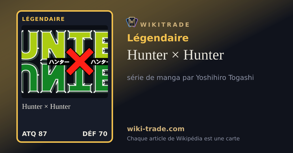 Hunter × Hunter — carte Légendaire