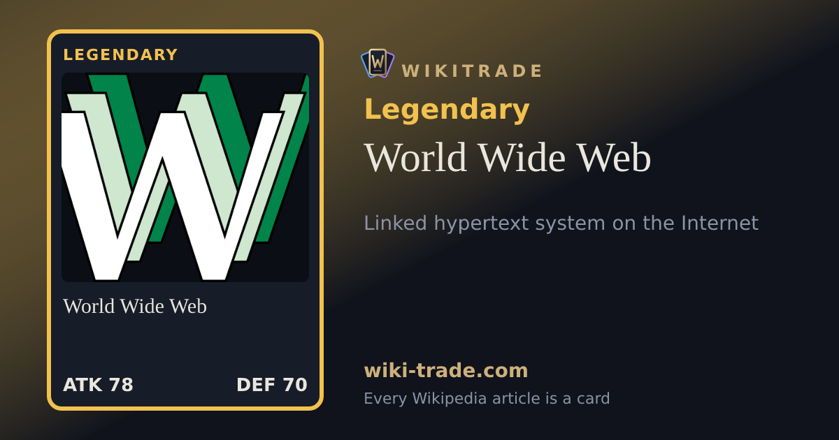 World Wide Web — Legendary card
