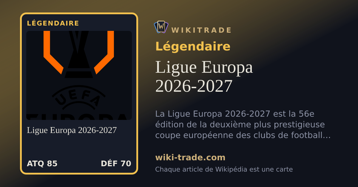 Ligue Europa 2026-2027 — carte Légendaire