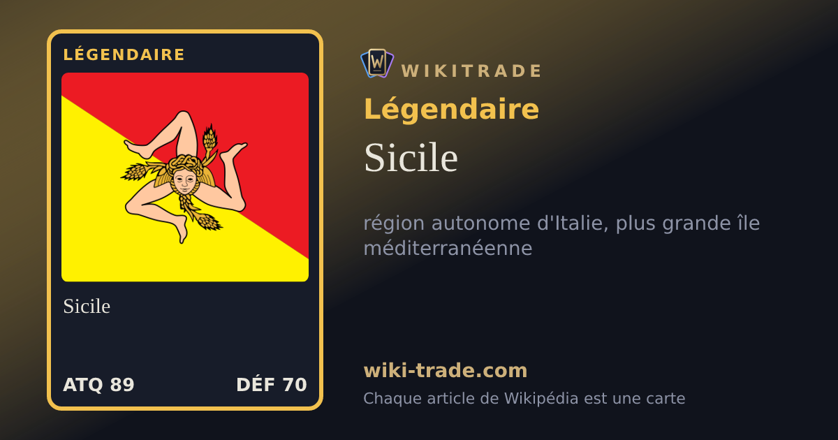 Sicile — carte Légendaire