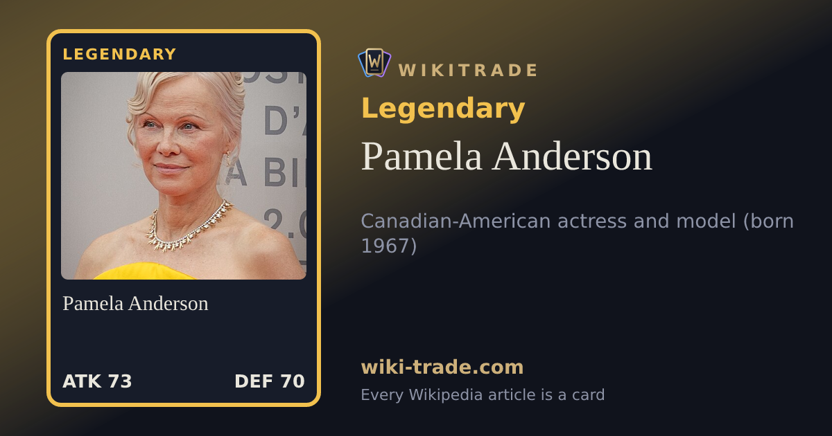 Pamela Anderson — Legendary card