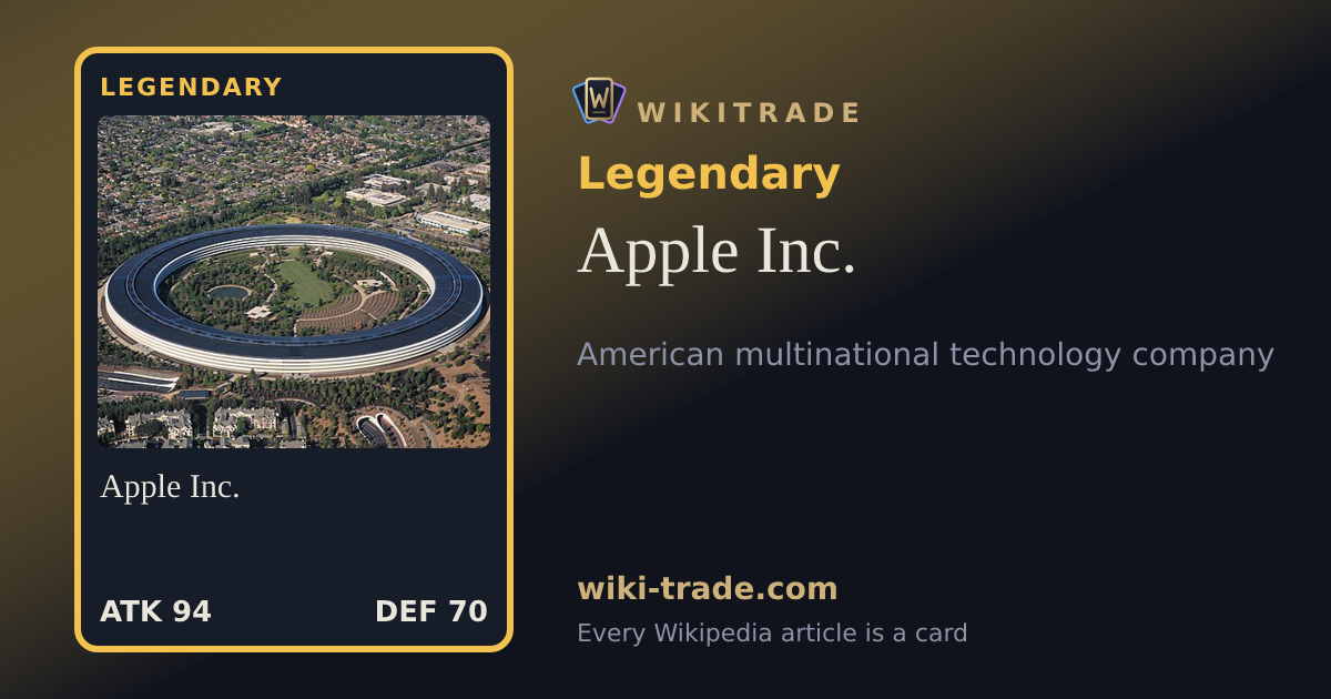 Apple Inc. — Legendary card