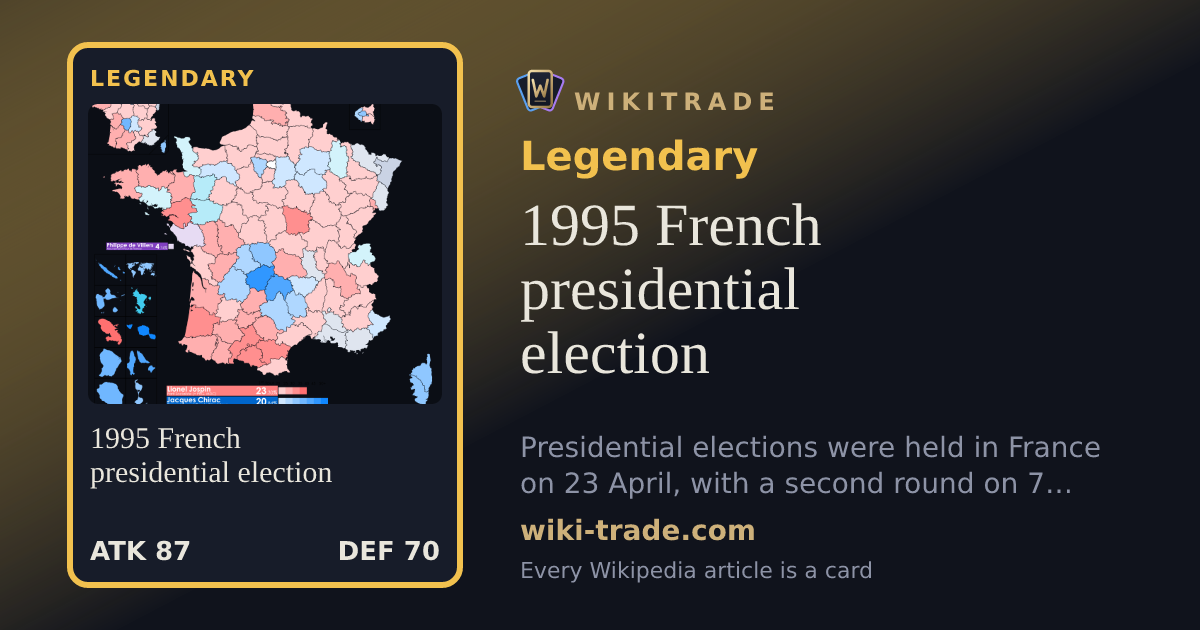 1995 French presidential election — Legendary card