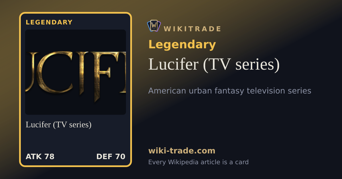 Lucifer (TV series) — Legendary card