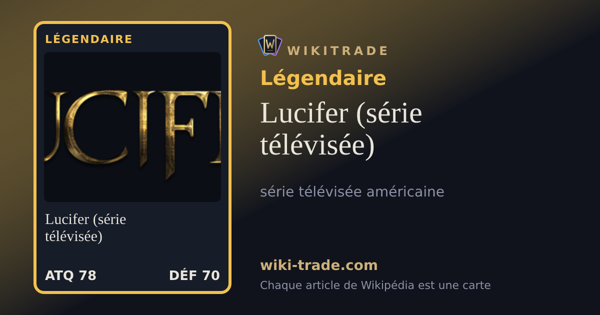 Lucifer (série télévisée) — carte Légendaire