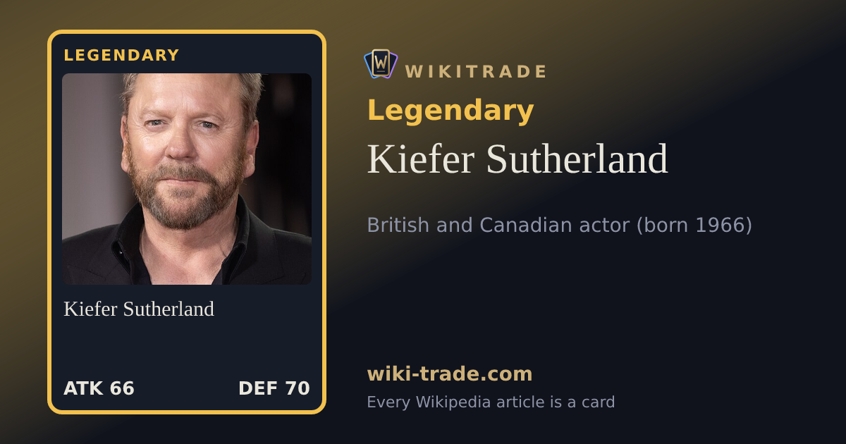 Kiefer Sutherland — Legendary card