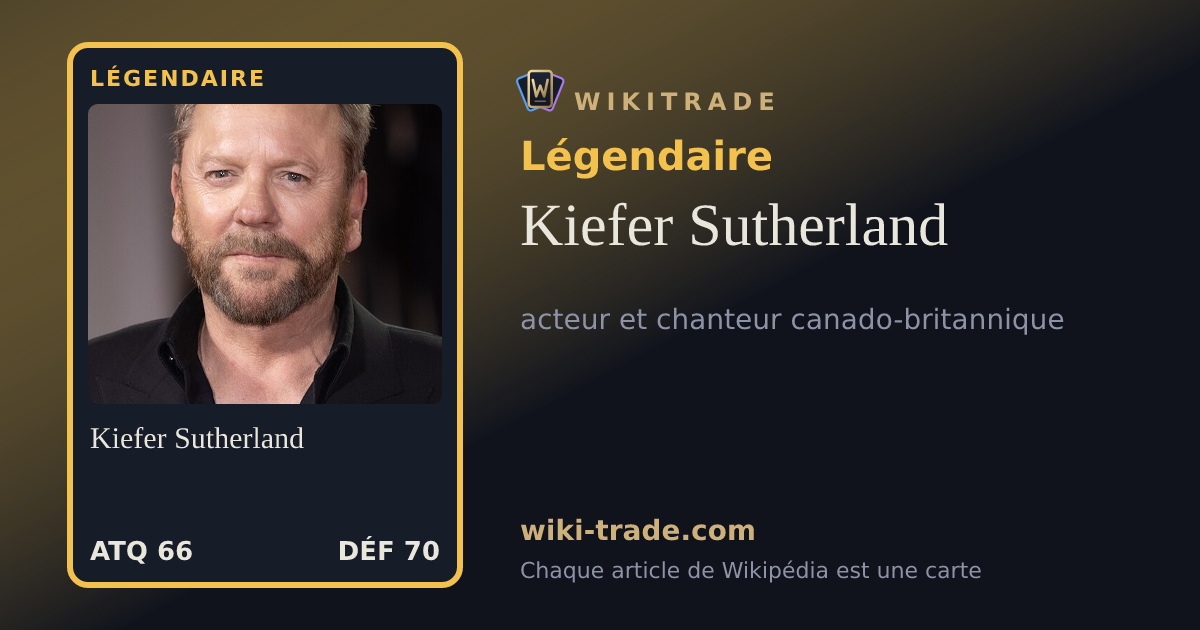 Kiefer Sutherland — carte Légendaire
