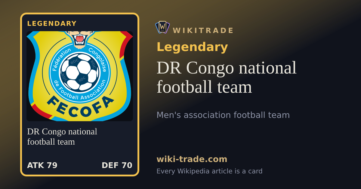 DR Congo national football team — Legendary card