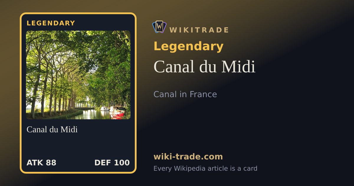 Canal du Midi — Legendary card
