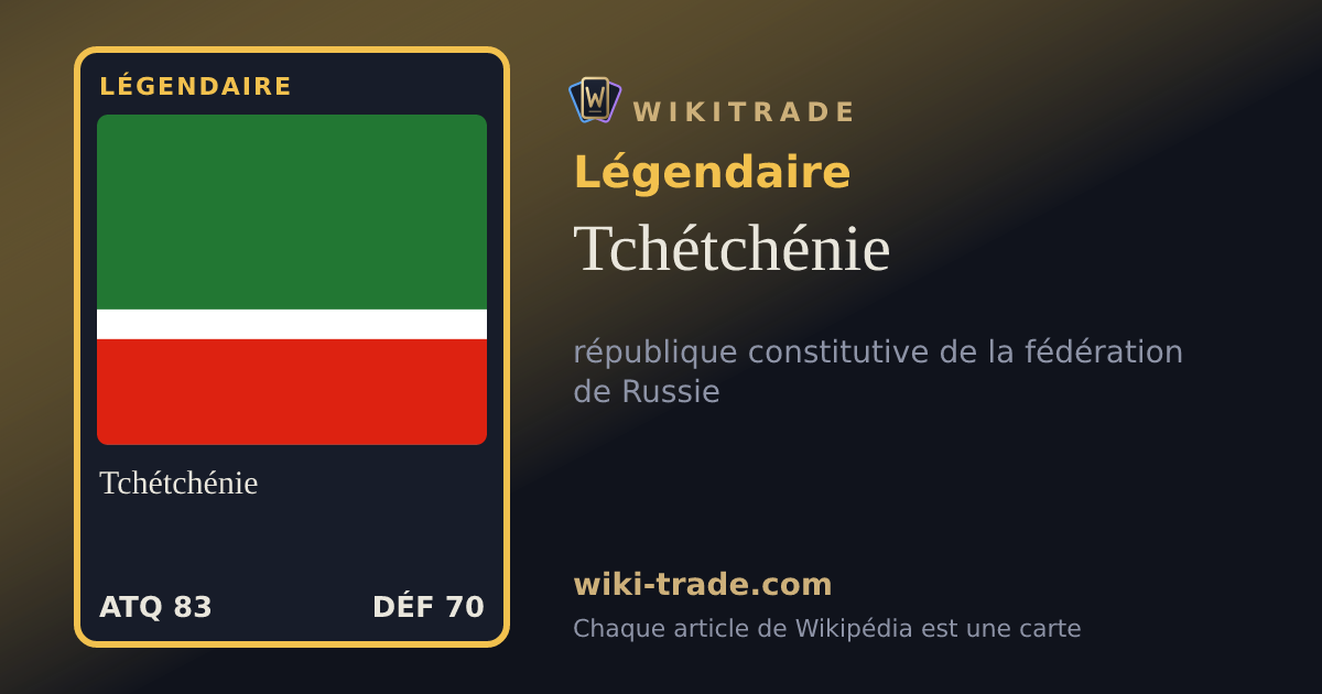 Tchétchénie — carte Légendaire