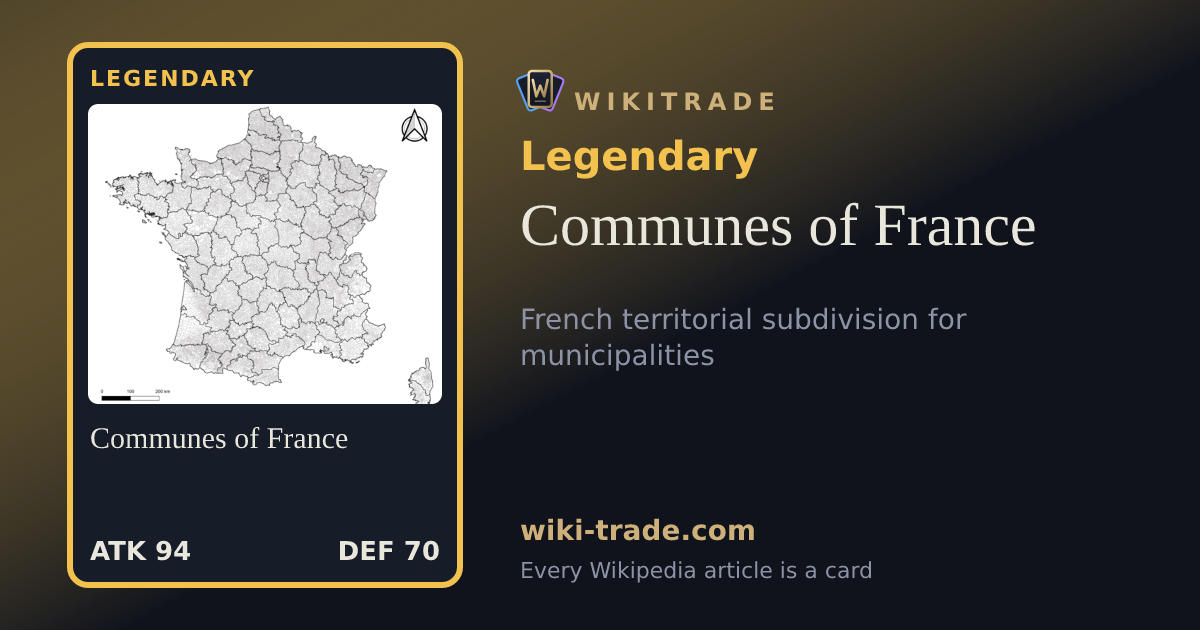 Communes of France — Legendary card