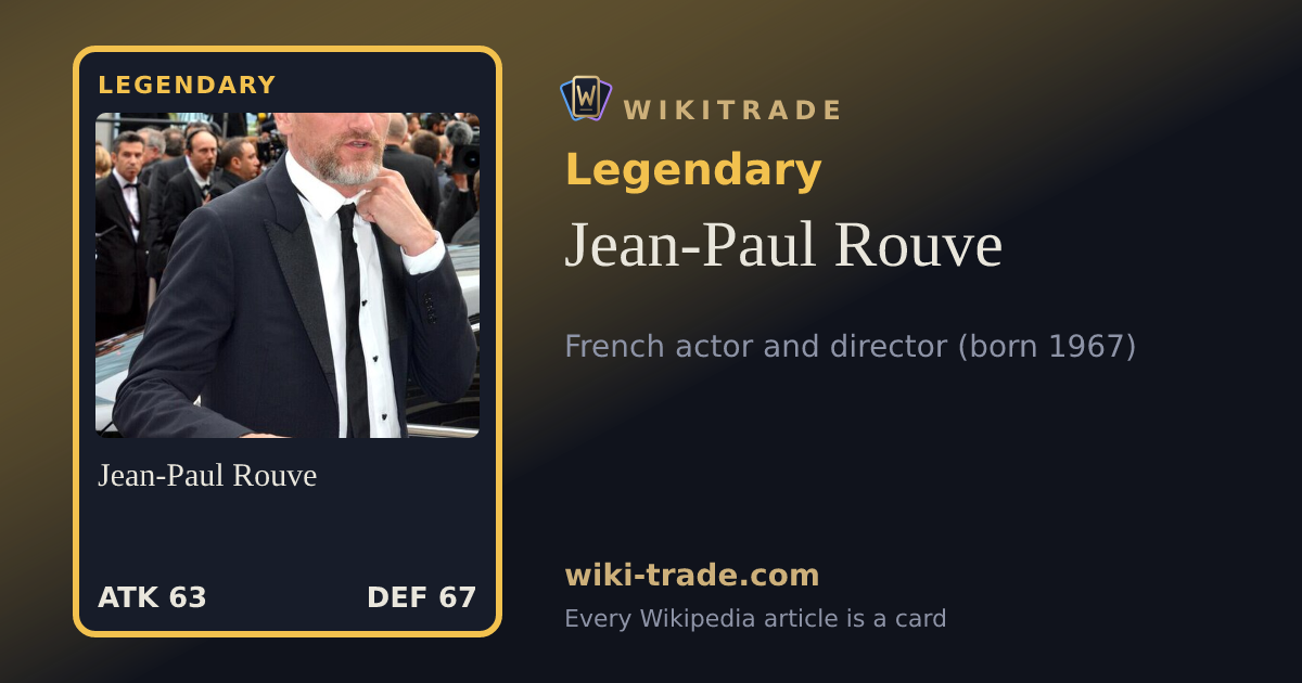 Jean-Paul Rouve — Legendary card