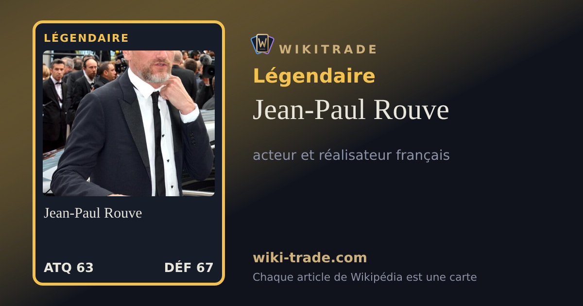 Jean-Paul Rouve — carte Légendaire
