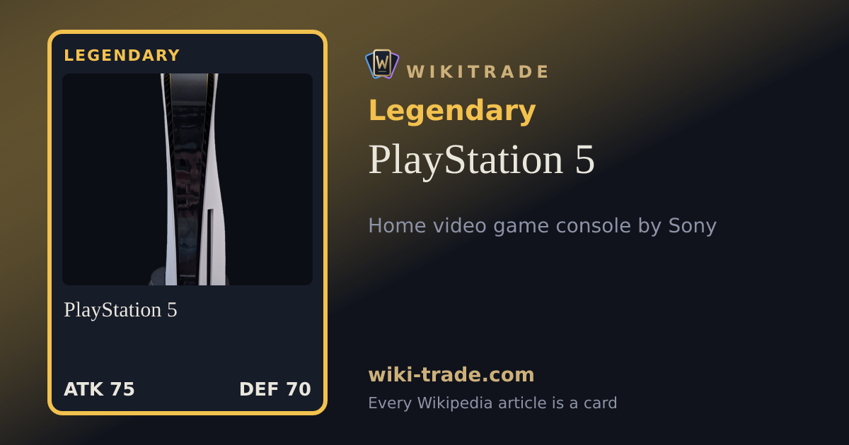 PlayStation 5 — Legendary card