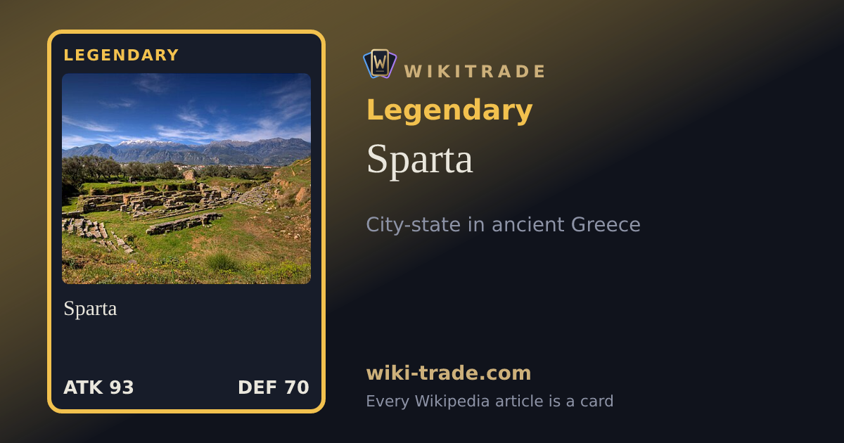 Sparta — Legendary card