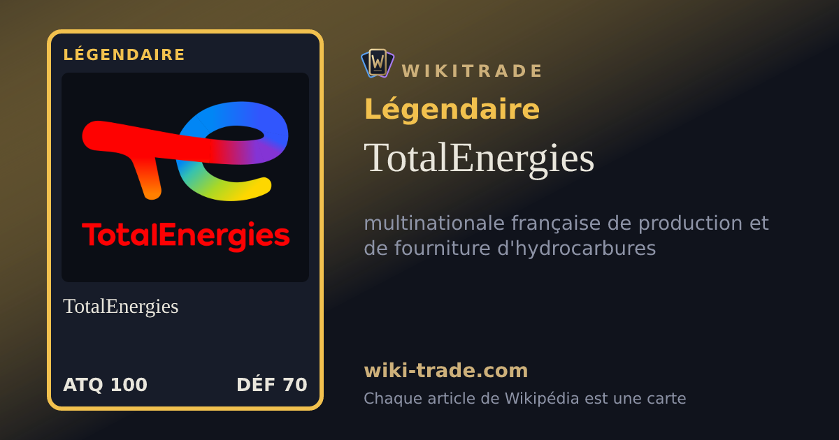 TotalEnergies — carte Légendaire