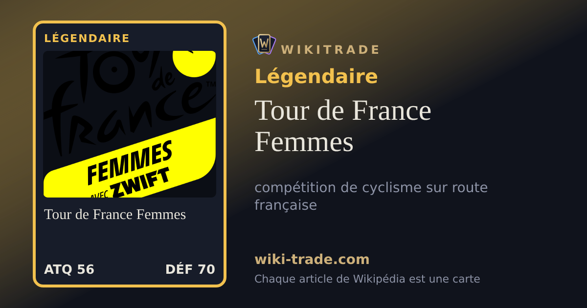Tour de France Femmes — carte Légendaire