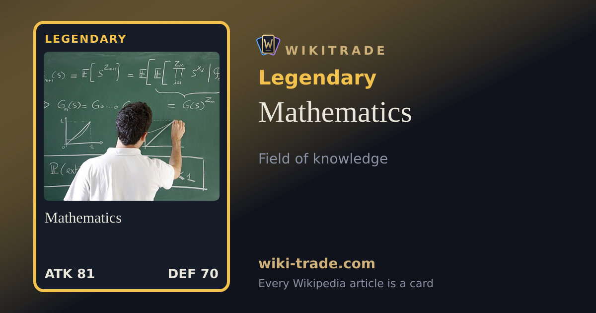 Mathematics — Legendary card