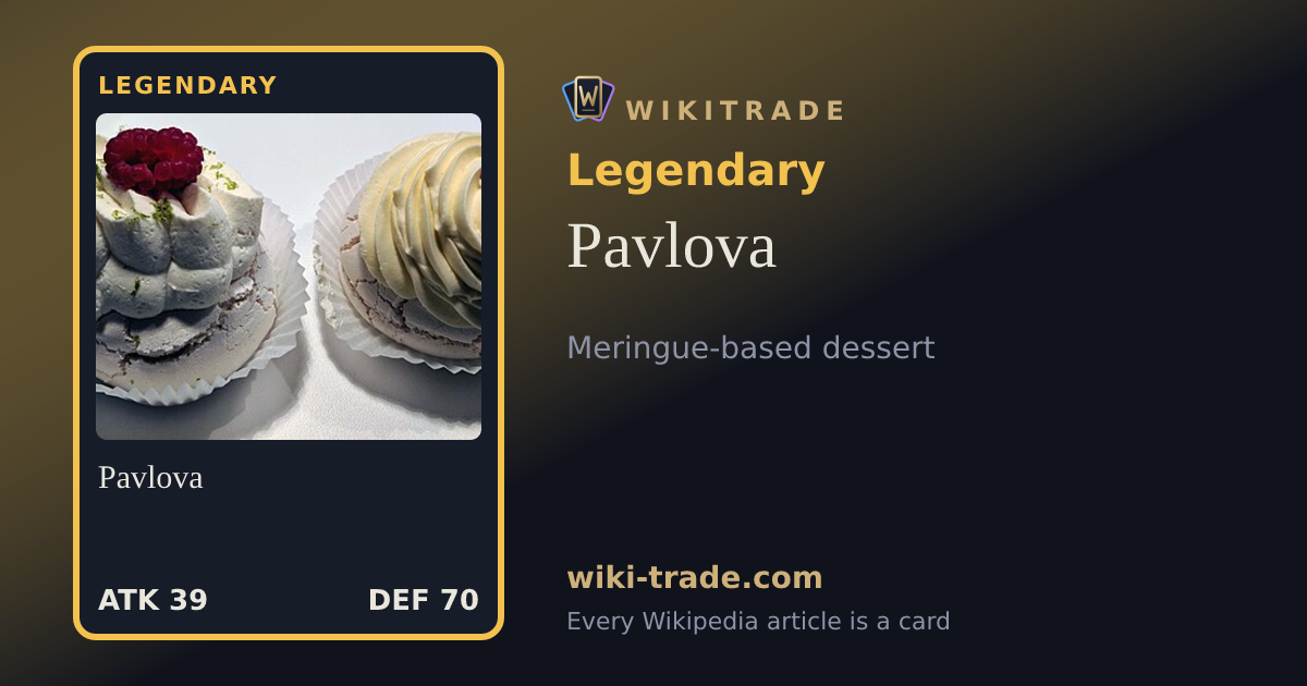 Pavlova — Legendary card
