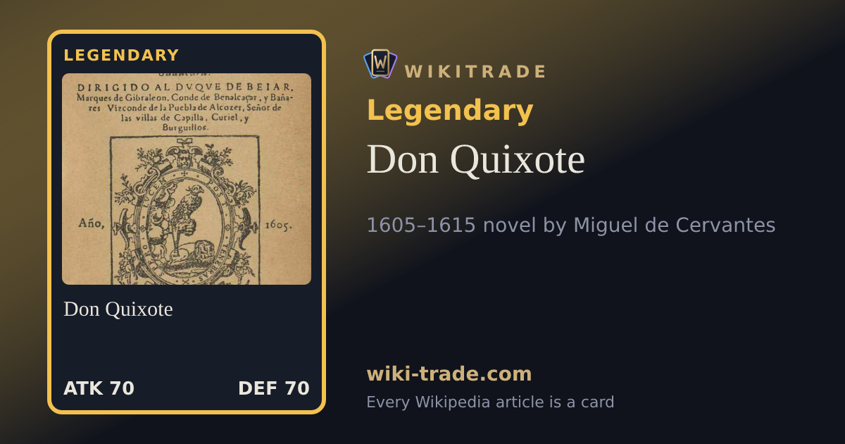 Don Quixote — Legendary card