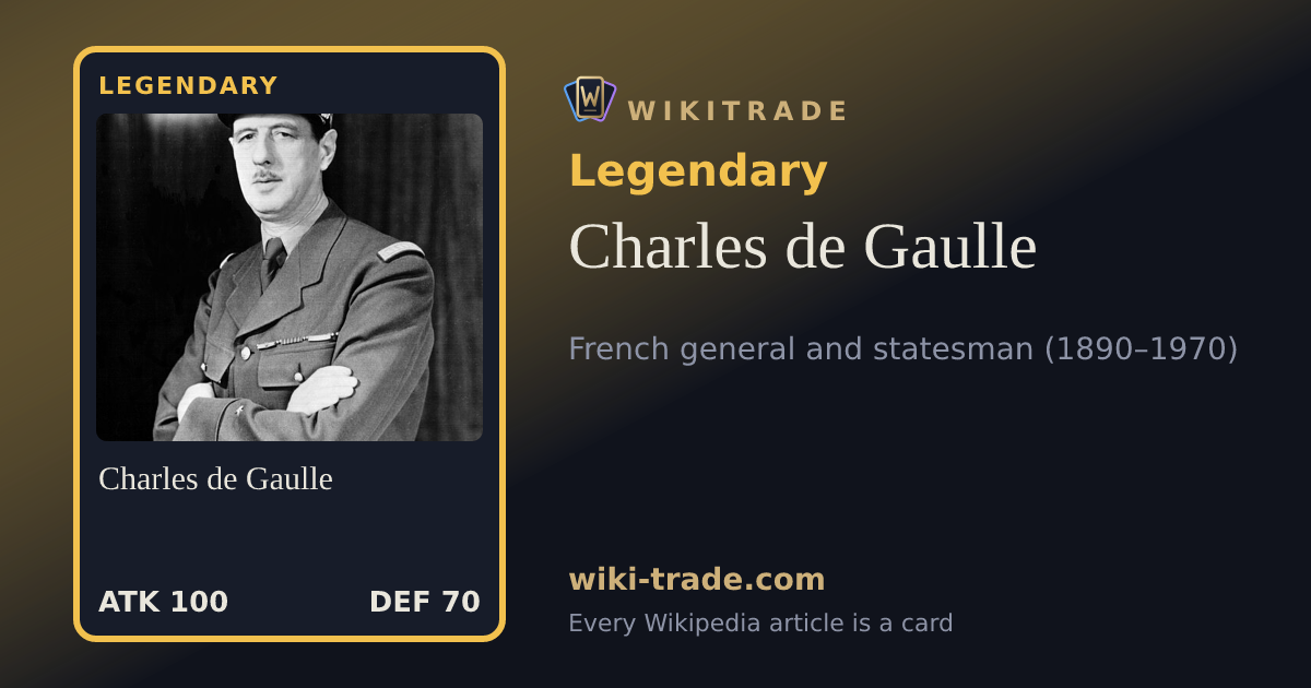 Charles de Gaulle — Legendary card