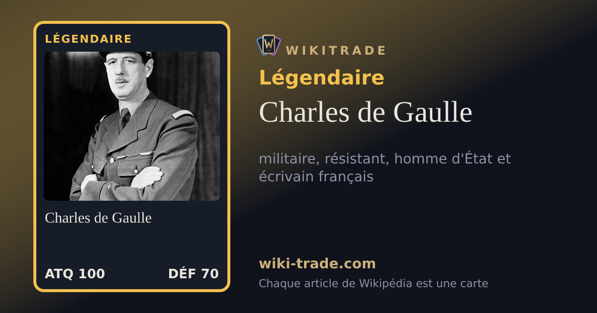 Charles de Gaulle — carte Légendaire