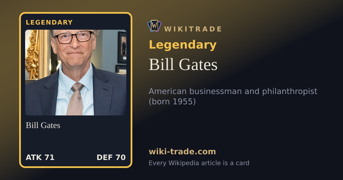 Bill Gates — Legendary card