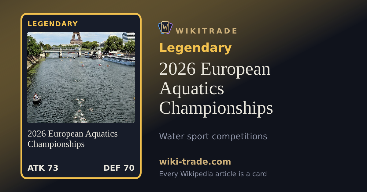 2026 European Aquatics Championships — Legendary card