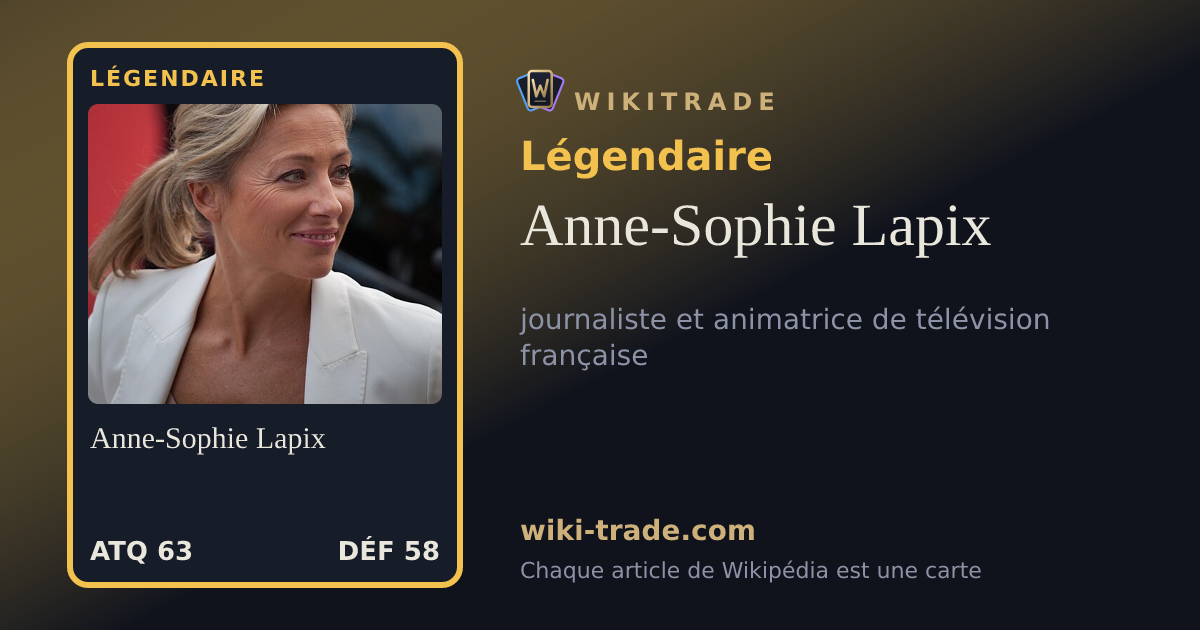 Anne-Sophie Lapix — carte Légendaire