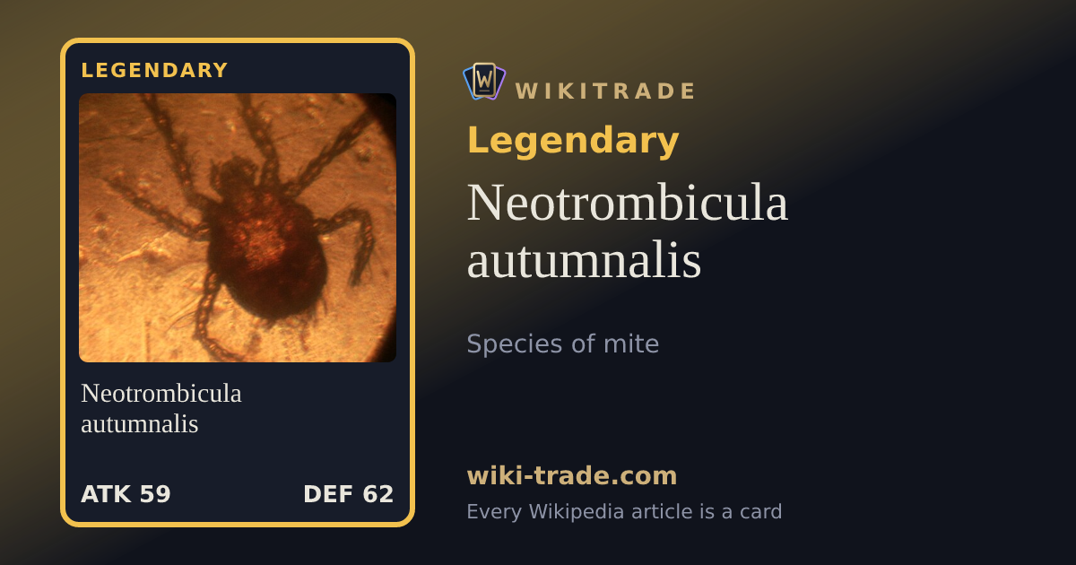 Neotrombicula autumnalis — Legendary card