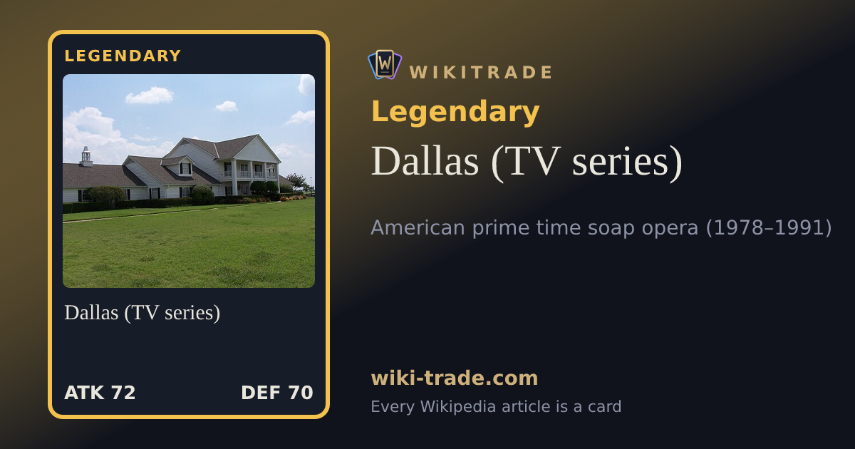 Dallas (TV series) — Legendary card
