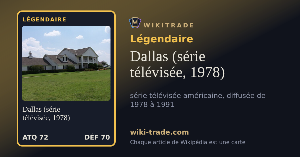 Dallas (série télévisée, 1978) — carte Légendaire